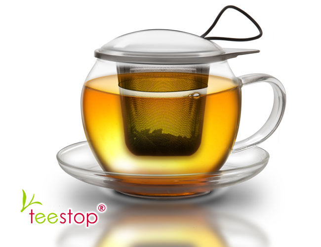 Tea for One Teeglas Set Jumbo mit Filter von creano