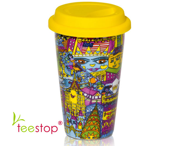 Porzellan Thermobecher Happy New York günstig kaufen
