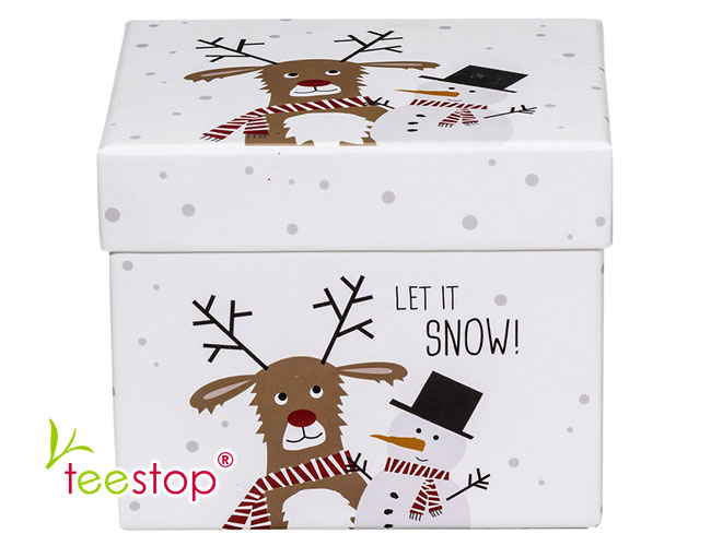 der Becher Snow Friends wird hübsch in einer Geschenkbox verpackt