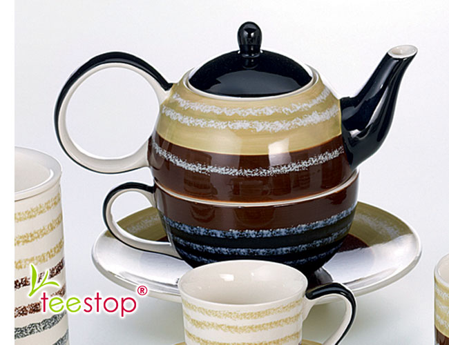 Tea for One Set Bashira aus Keramik von Cha Cult